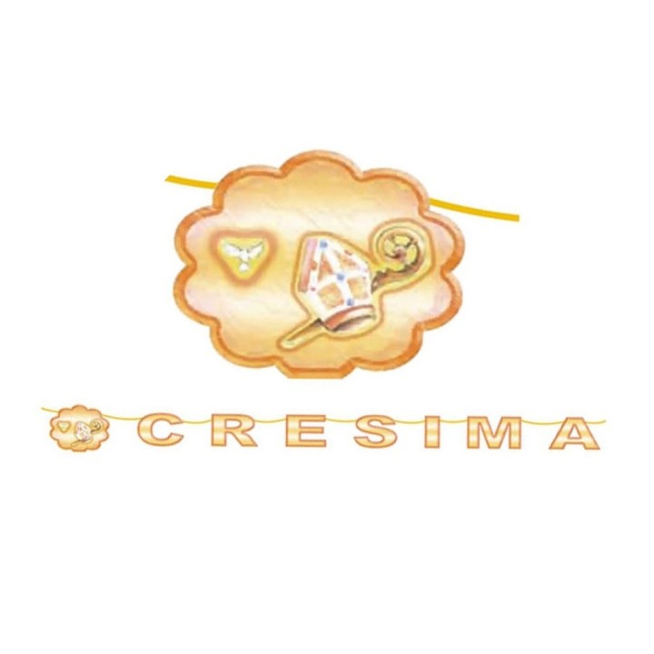 KIT SCRITTA MAXI CRESIMA 6MT.
