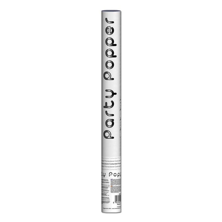 TUBO CON BOTTONE 60CM COLORE ARGENTO