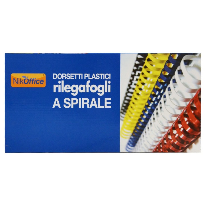 DORSETTI SPIRALE CF.30 22MM.ROSSO