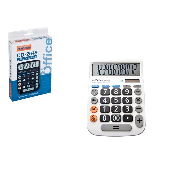 CALCOLATRICE 12 DIGIT CD2648