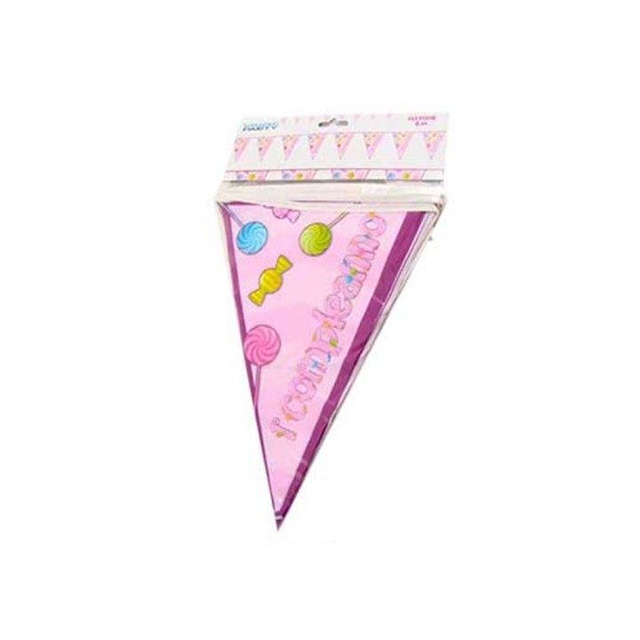 BANDIERINE 6MT PVC PRIMO COMPL. ROSA