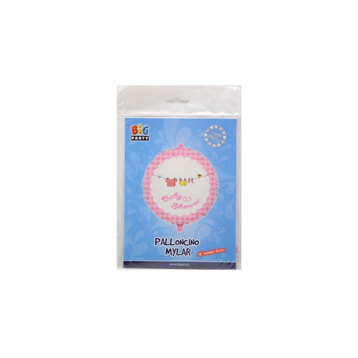 PALLONE MYLAR TONDO C.45 BABY GIRL