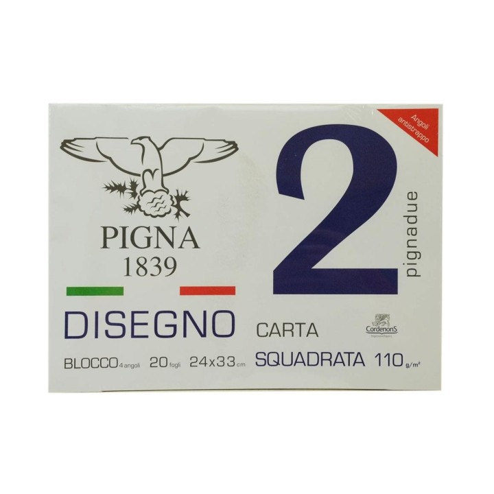 PIGNA BLOCCO 24X33 PIGNADUE LISCIO SQUAD