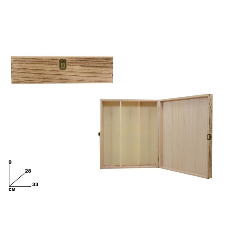 SCATOLA PORTABOTT 3BT LEGNO BRUCIATO