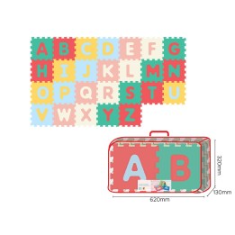 TAPPETINO PUZZLE 26 PZ LETTERE PASTEL