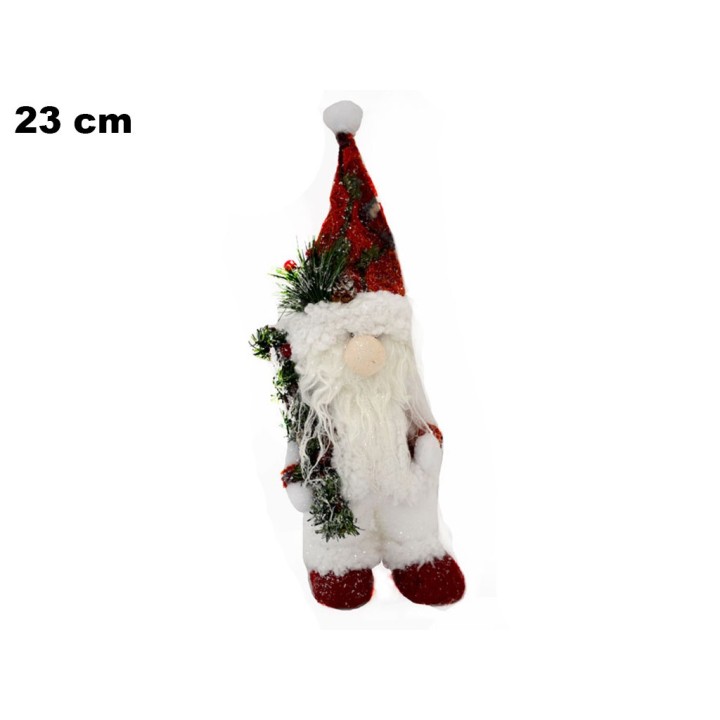 BABBO NATALE DECORATIVO CM 23