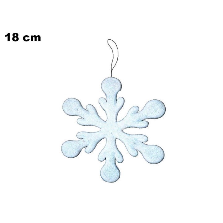 FIOCCO DI NEVE DECORATIVO CM 18