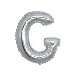 5 PALLONI MYLAR CM 42 LETTERA G ARGENTO