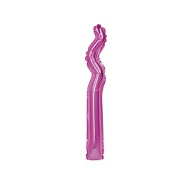 5 PALLONI MYLAR KURLY ZIG ZAG FUCSIA