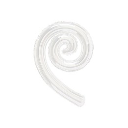 5 PALLONI MYLAR KURLY SPIRLY BIANCO