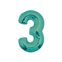 PALLONE MYLAR CM 102 NUMERO 3 TIFFANY