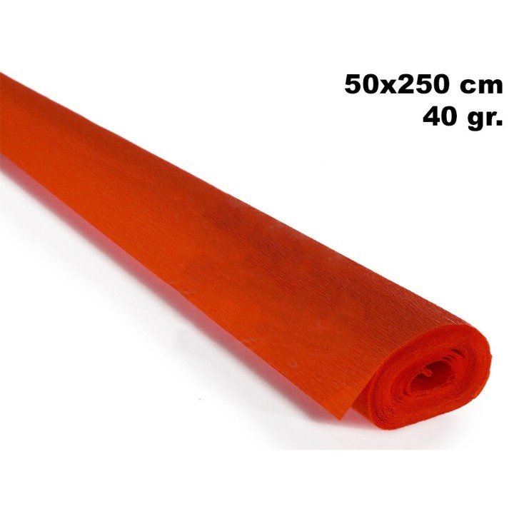 ROTOLO CARTA CRESPA GR.40 ARANCIONE