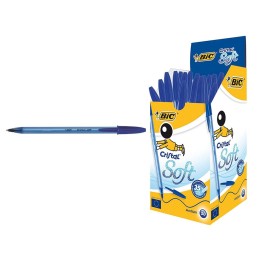 BIC PENNA CRISTAL SOFT BLU
