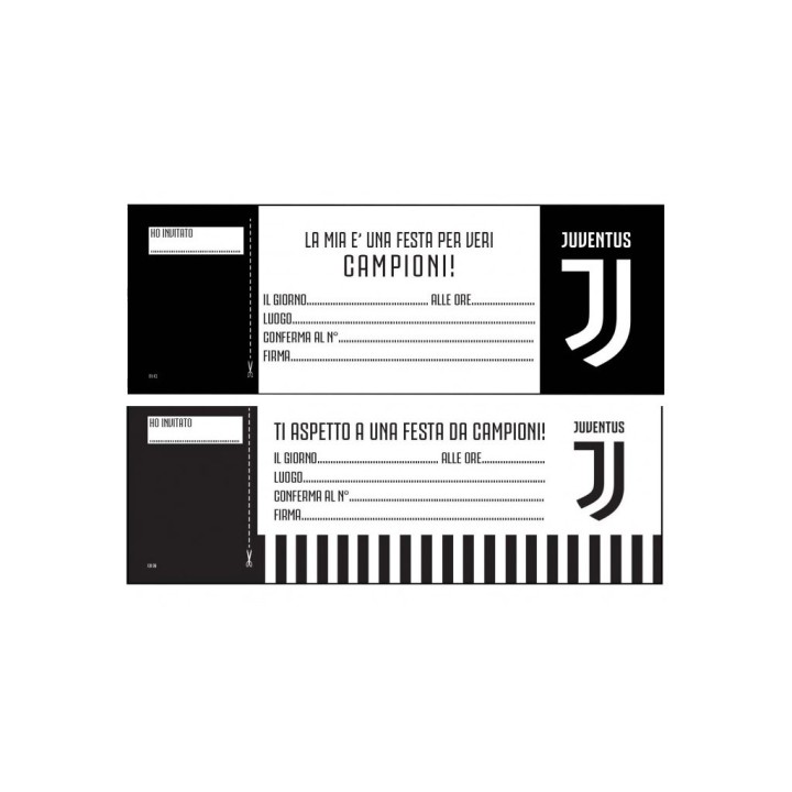 BLOCCHETTO 20 INVITI JUVEASS.IJU01/IJU06