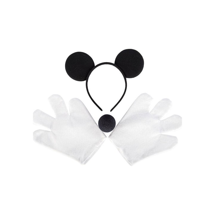 SET TOPOLINO CERCHIETTO , GUANTI E NASO