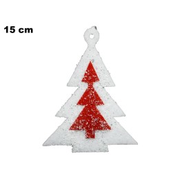ALBERO DI NATALE DECORATIVO ROSSO
