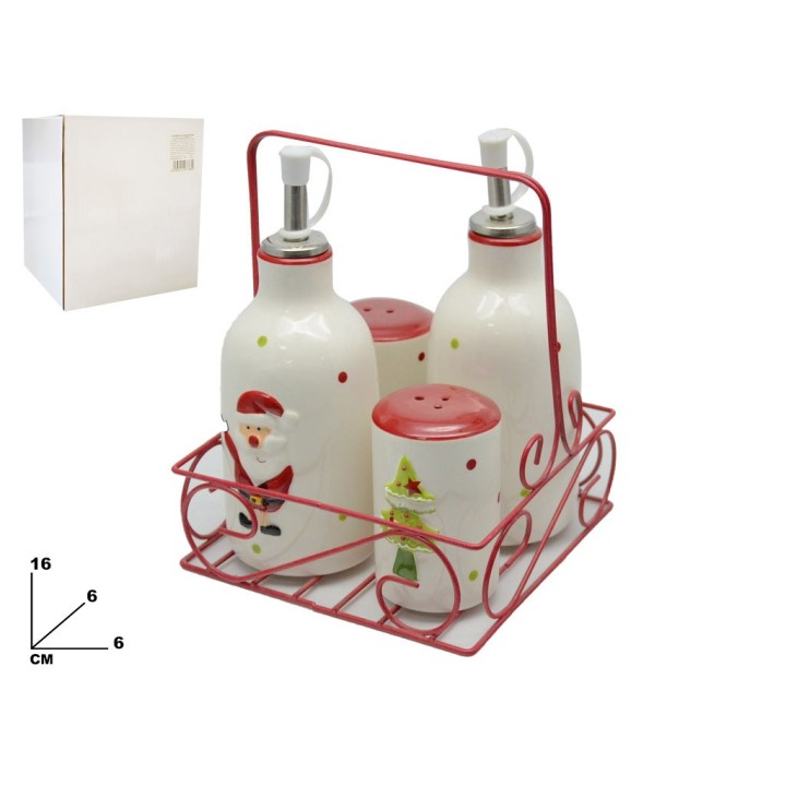 SET OLIO/ACETO/SALE/PEPE BABBO NATALE