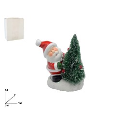 DECORAZIONE BABBO NATALE CON LUCI