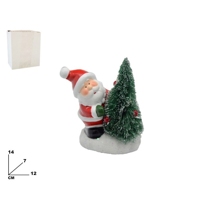 DECORAZIONE BABBO NATALE CON LUCI
