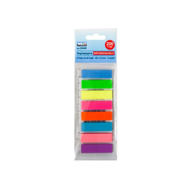 NIJI SEGNA PAGINA ADESIVO 8 COLORI