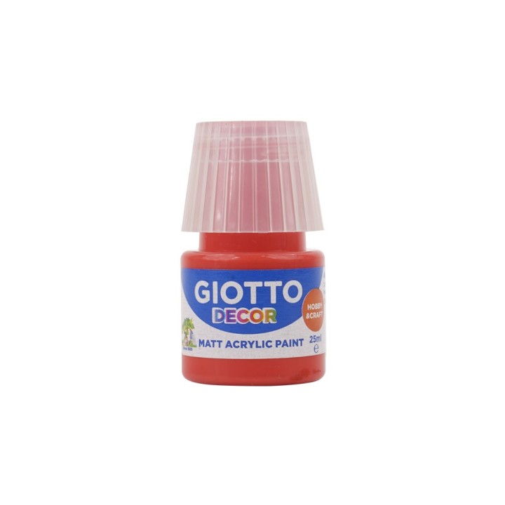 GIOTTO DECOR ACRYLIC 25ML ROSSO VERMIGL.