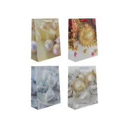 BUSTA REGALO NATALE 4 ASST. 26x32x10cm
