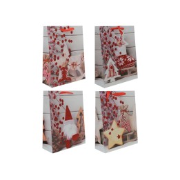 BUSTA REGALO NATALE 4 ASST. 31x40x12cm