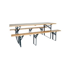 SET BIRRERIA 80X220 TAVOLO+2 PANCHE