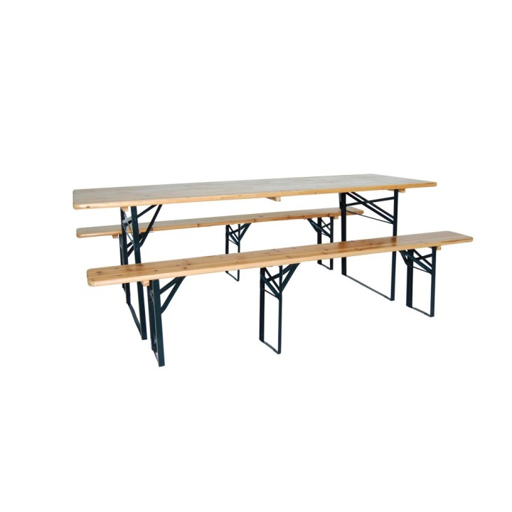 SET BIRRERIA 80X220 TAVOLO+2 PANCHE