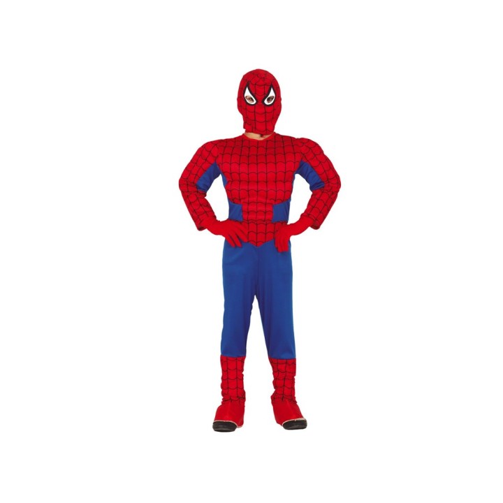 COSTUME SUPEREROE MUSCOLOSO BAMBINI 3-4