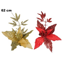 FIORI NATALIZI 2 ASST. ROSSO - ORO