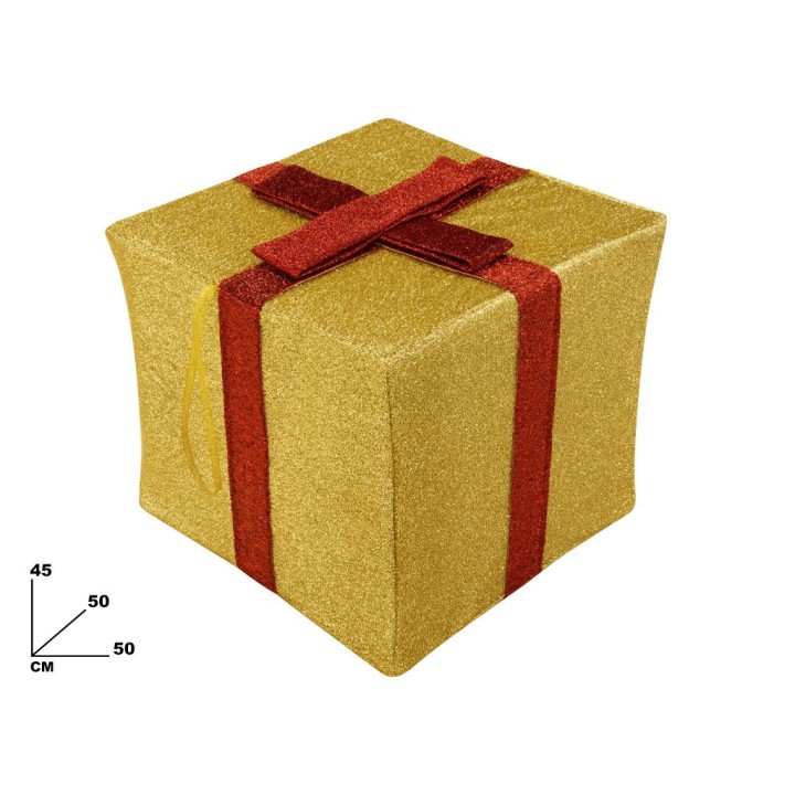 PACCO REGALO CM 50x50x45 ORO