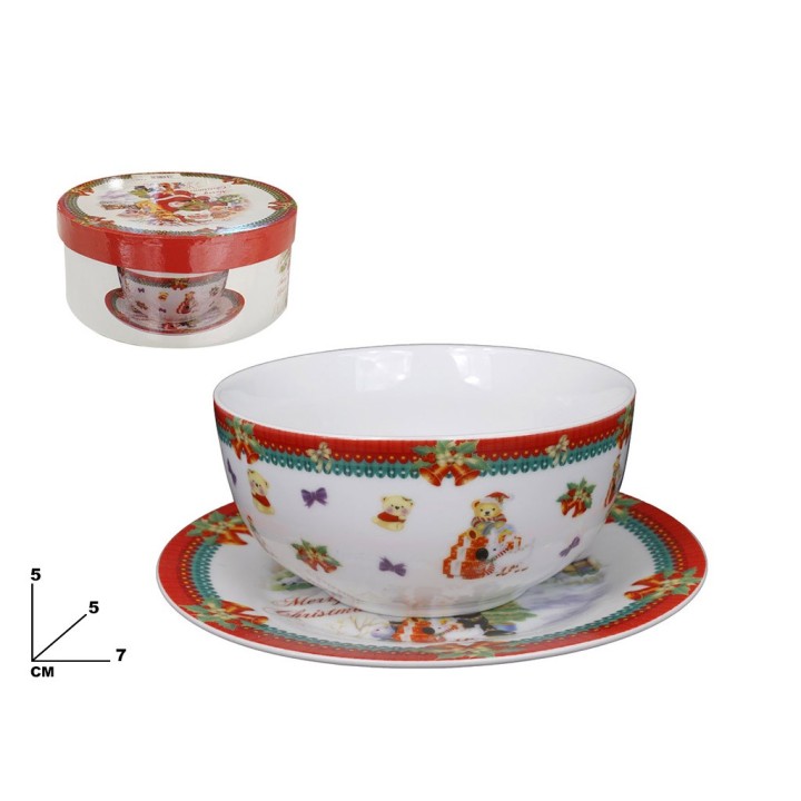 SET TAZZA BOWL CON PIATTO
