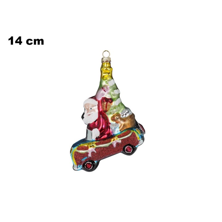 DECORAZIONE BABBO NATALE IN MACCHINA