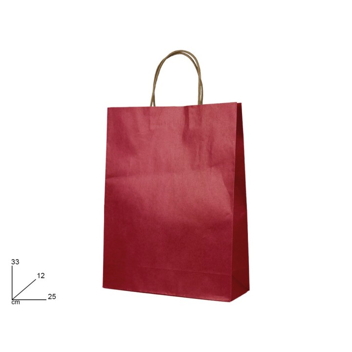 BUSTA ROSSO SCURO 25x33x12 CM