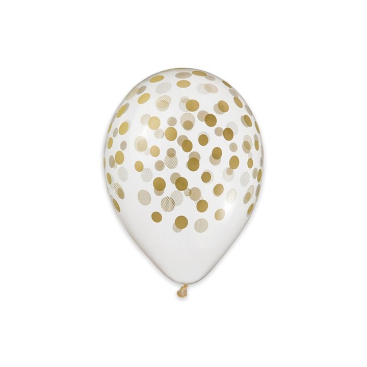 50 PALLONI ALL AROUND CONFETTI ORO
