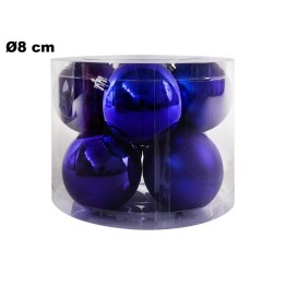 SFERE BLU 8CM IN BOX DA 8