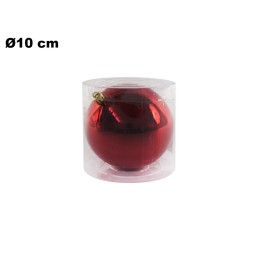 SFERA ROSSA 10 CM IN PVC BOX