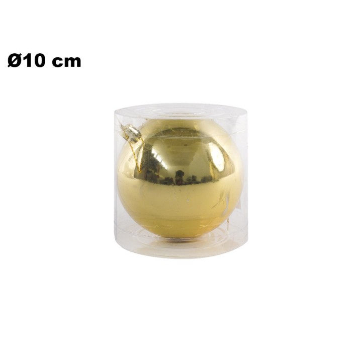 SFERA ORO 10 CM IN PVC BOX