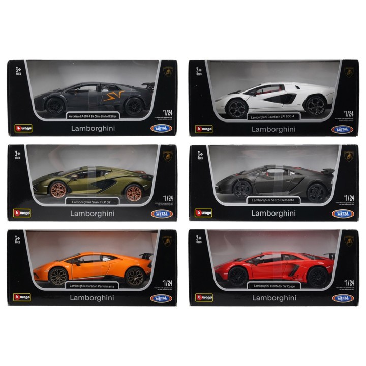 BURAGO LAMBORGHINI 1:24 ASS. 18-011223