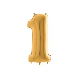 PALLONE MYLAR CM 102 NUMERO 1 ORO