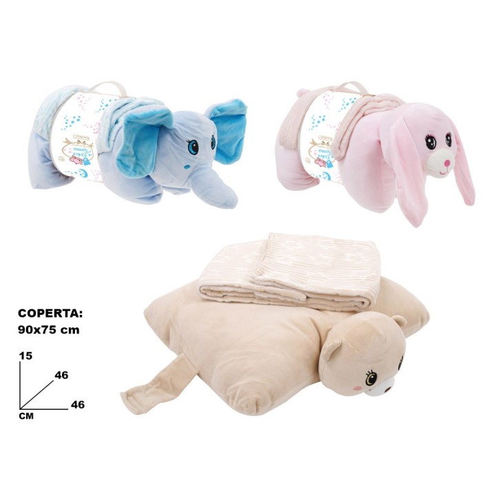 DOLCE NANNA CUSCINO CON COPERTA 90x75 CM