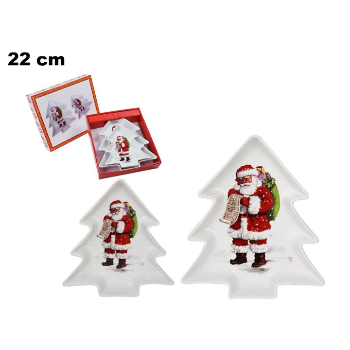 SET PIATTO DECORATIVO NATALIZIO