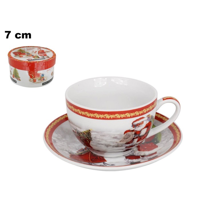 TAZZINA CON PIATTO DECORATIVO NATALI