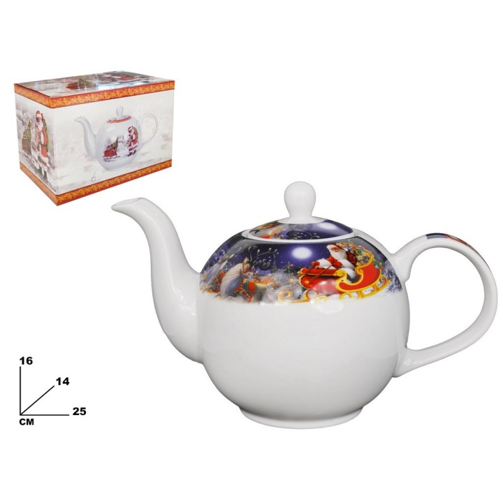 TEIERA CON COPERCHIO DECORATIVO NATALIZI