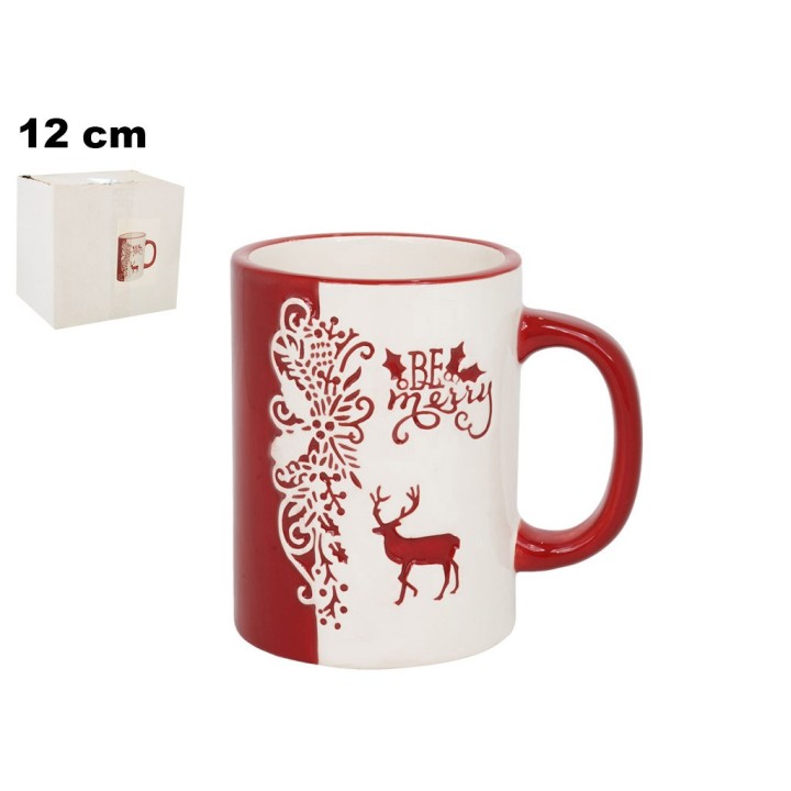 TAZZA CON MANICO DECORATIVA NATALIZIA