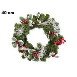CORONA CON BACCHE 40 CM