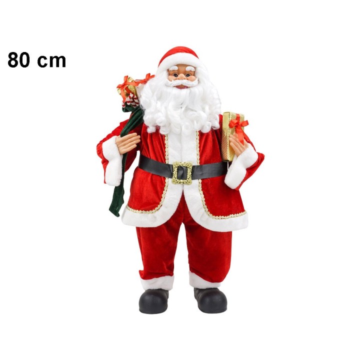 BABBO NATALE CON PACCO CM 80