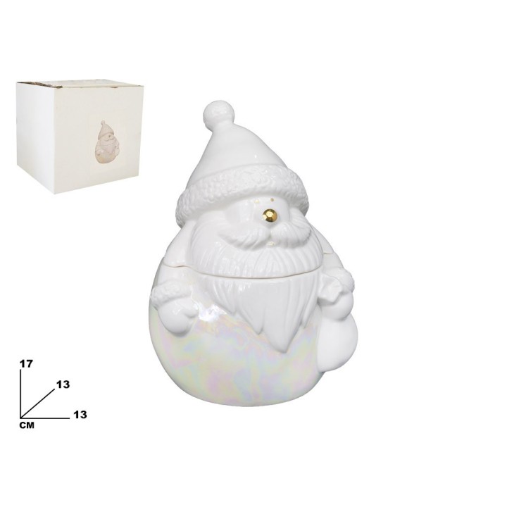 CONTENITORE BABBO NATALE 18 CM