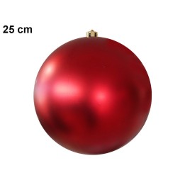 SFERA ROSSA SATINATA 25 CM